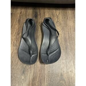 Crocs Sexi Serena Flip Flop Thong Womens Sandals Black Size 7 Summer Beach